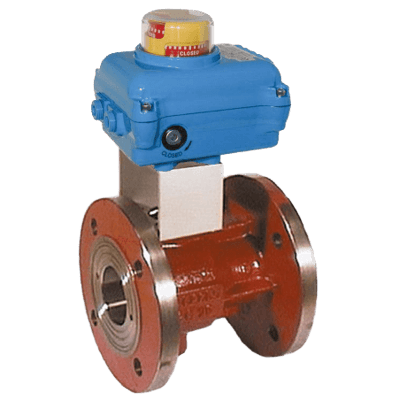 Kobold 2-Way Cast Iron Flange Ball Valve with Actuator, KUA-VO